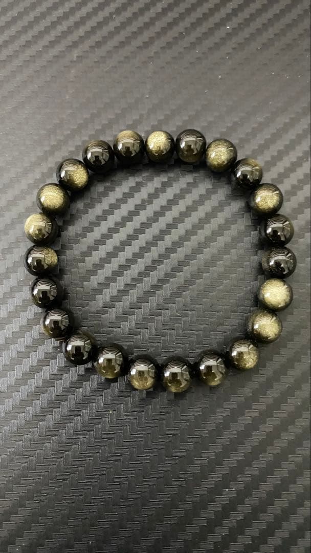 テラヘルツ照射　ブレスレット 黒と金