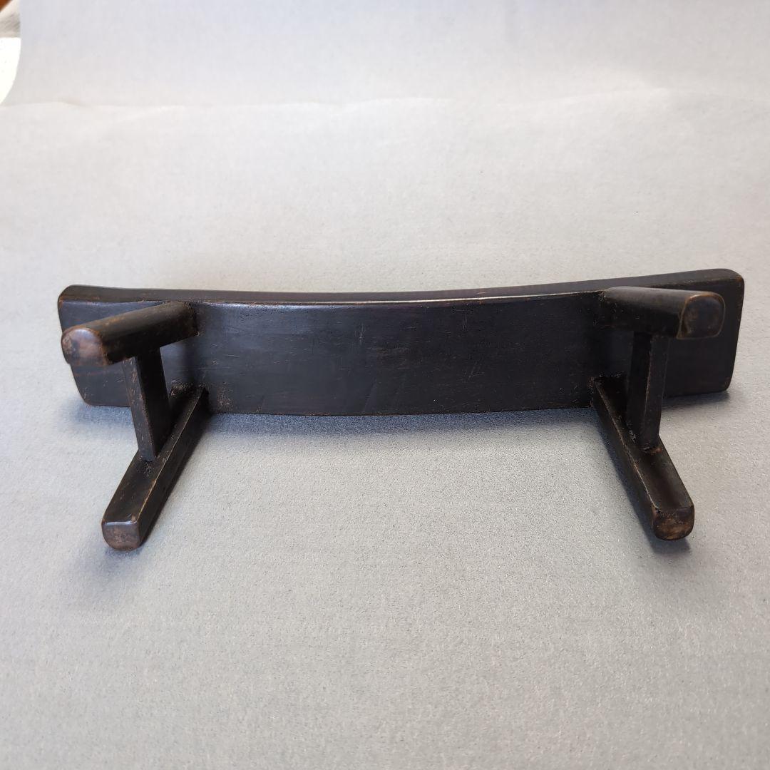 李朝 木製枕 枕 寝具 李朝家具 李朝工芸 李朝木工品 彫刻台 曲線デザイン