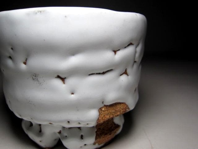 人間国宝 十一代 三輪休雪 萩焼盃 温もりのある手取りの逸品　　　　e63