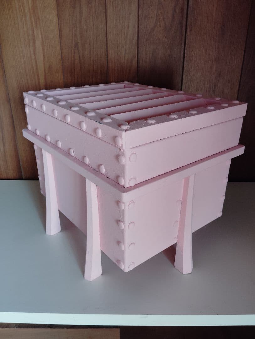 お賽銭箱 ピンク 47x38x40cm - メルカリ