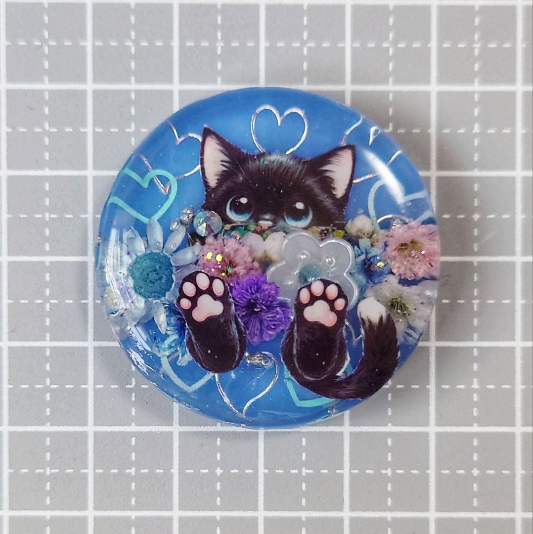 レジン 猫 ヘアゴム ブローチ ポニーフック No.546 - メルカリ