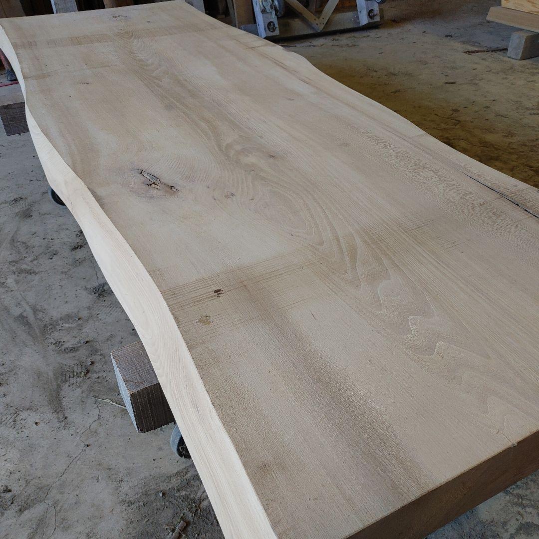 送料込み　一枚板　ニレ　楡　無垢材　天板　テーブル　カウンター　番号61