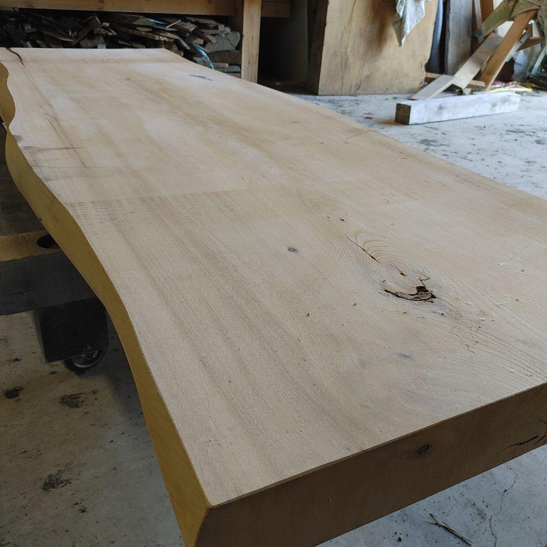 送料込み　一枚板　ニレ　楡　無垢材　天板　テーブル　カウンター　番号61