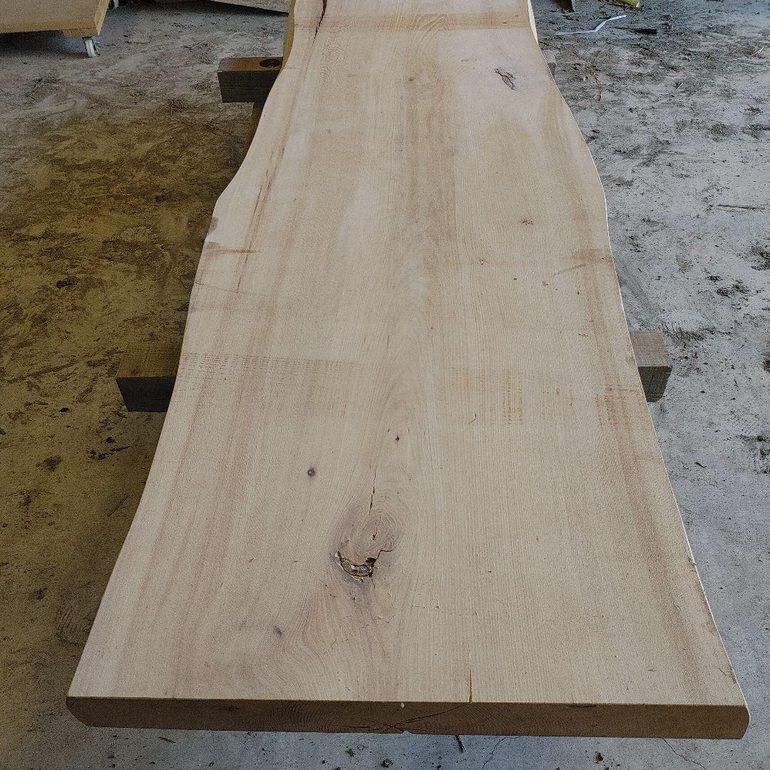 送料込み　一枚板　ニレ　楡　無垢材　天板　テーブル　カウンター　番号61