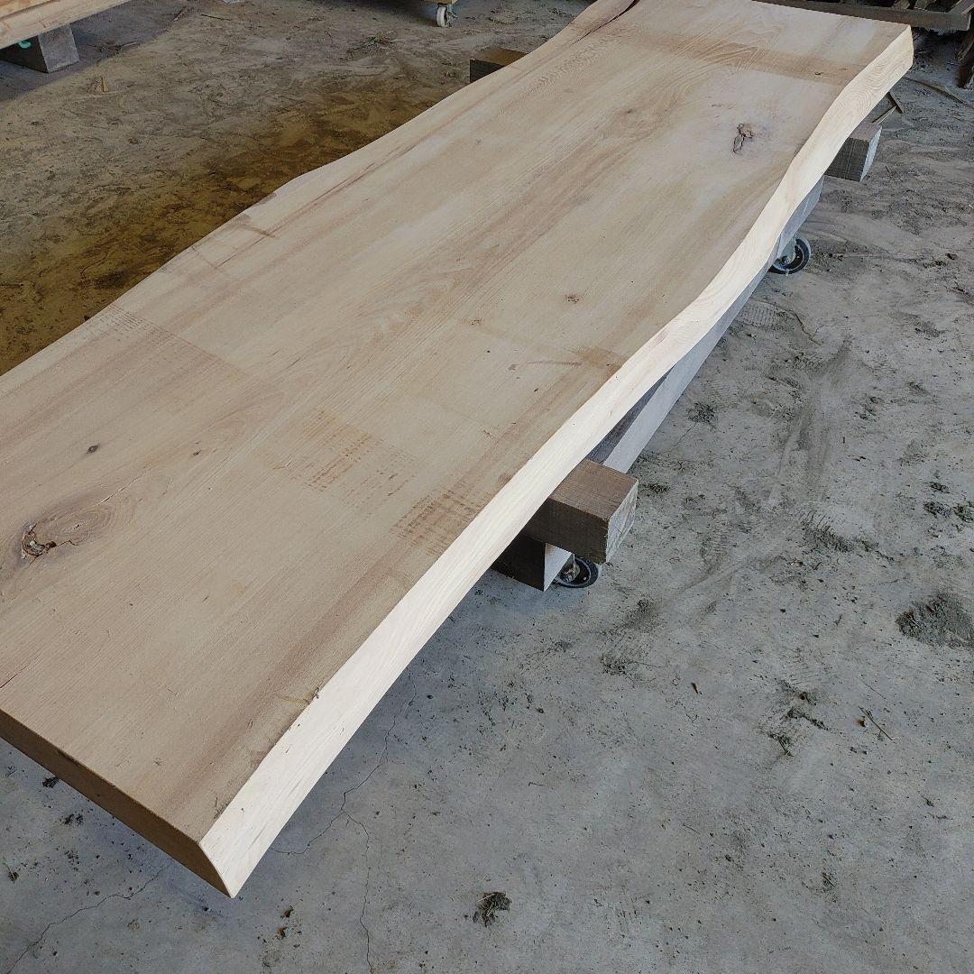 送料込み　一枚板　ニレ　楡　無垢材　天板　テーブル　カウンター　番号61