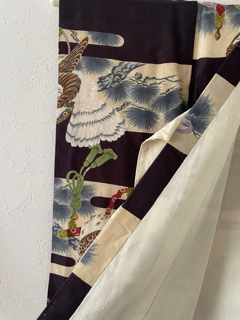 美品　七五三　3歳　男の子　正絹アンティークお着物セット　正絹総絞り被布