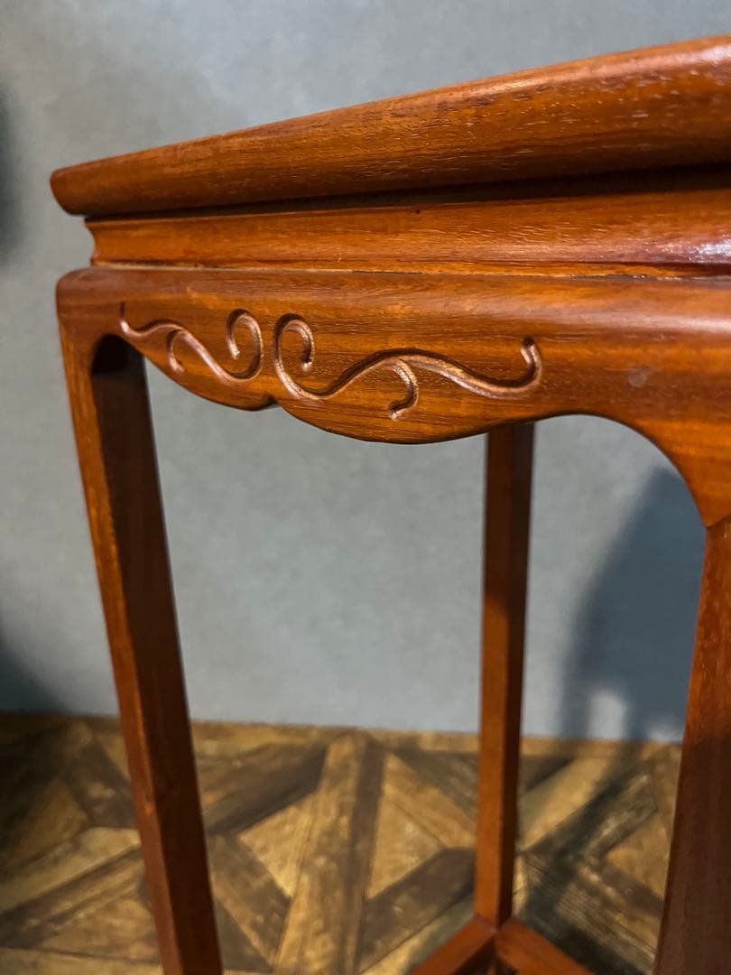 カリモク 花台 インテリア 昭和レトロ アンティーク 飾り台