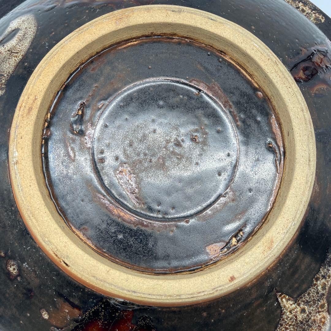 鳥取民藝　牛ノ戸焼中井窯先代　大皿47cm、6.6kg 飾り皿