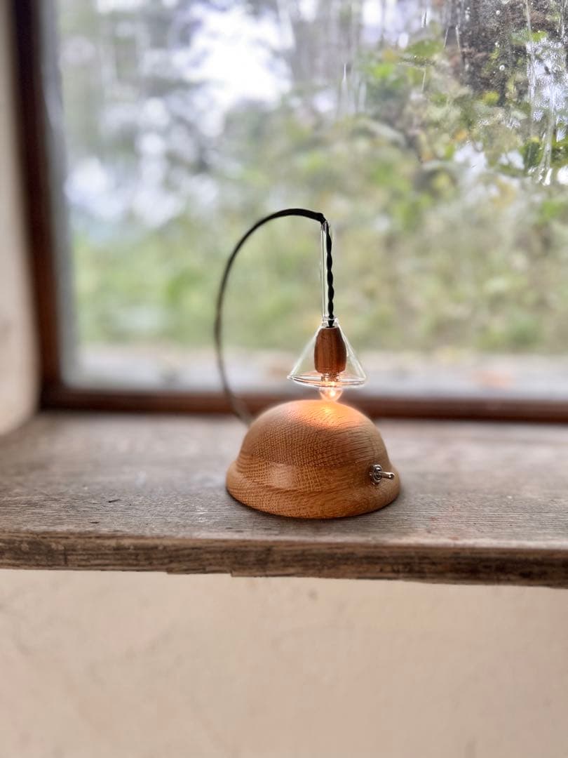 ろくまるすけ　丸いオークのランプ