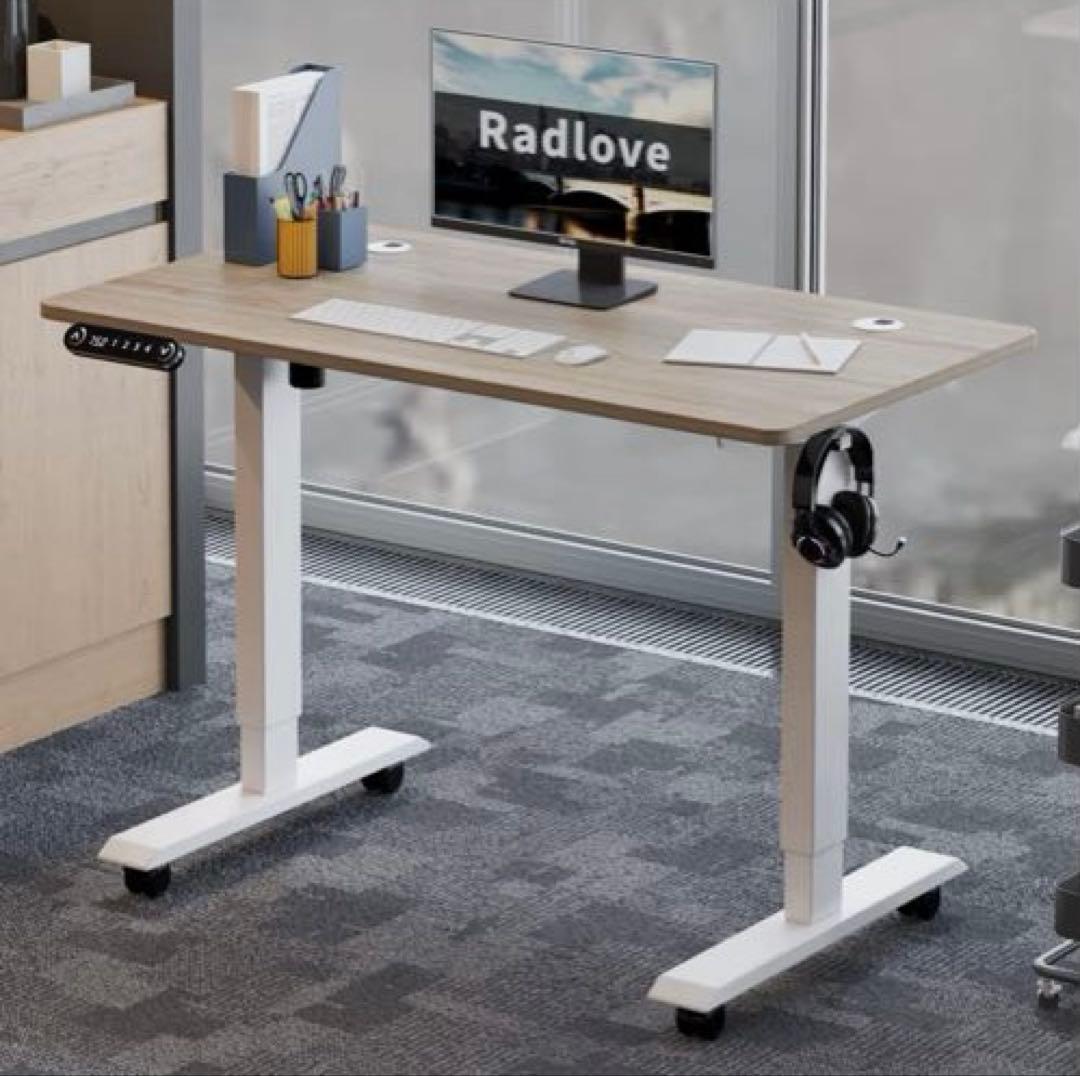 Radlove 昇降式パソコンデスク 110cm×60 梱包発送たのメル便で安心