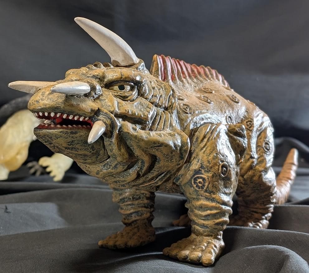 昭和ガメラ（スケスケ）＆ジャイガー（エクスプラス）ソフビフィギュア２体セット