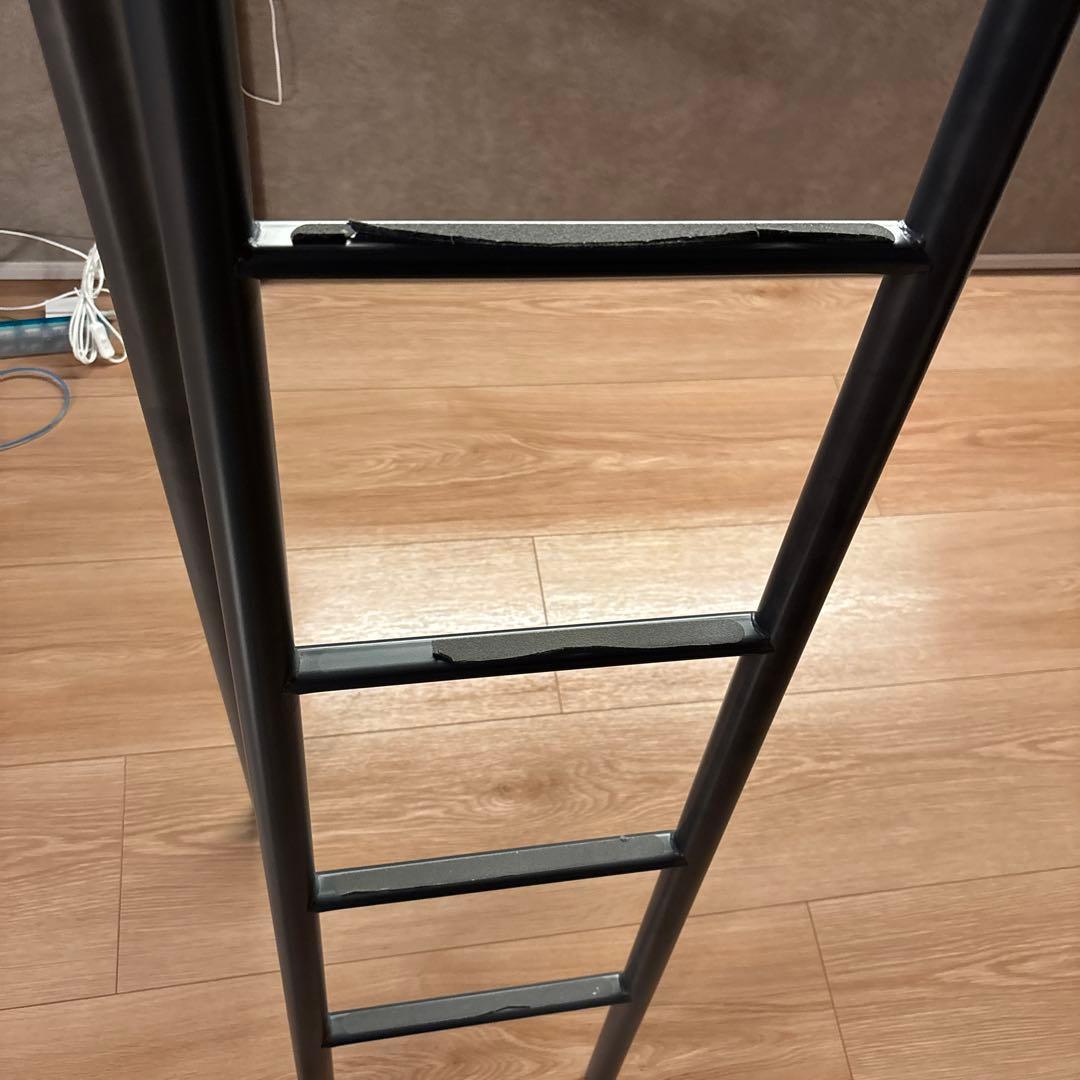 IKEA ロフトベッド グレー メタルフレーム