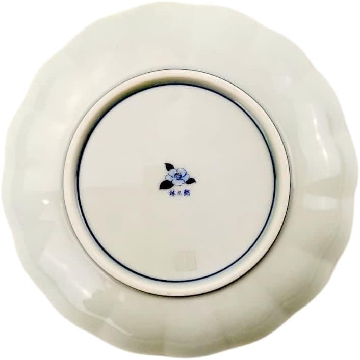 値下げ　新品　林九郎窯　藍青　銀彩　祥瑞　プレート　24.5cm　皿　②