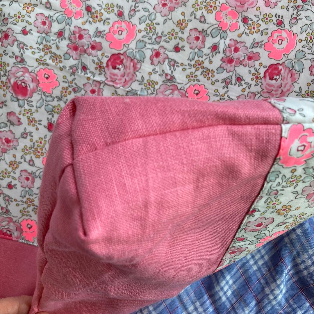 lesson bag リバティ生地で ハンドメイドバッグ