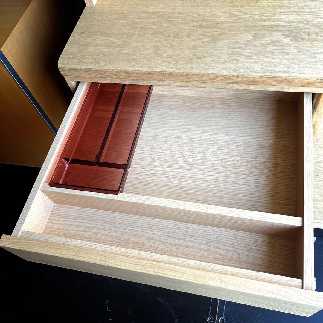 取付無料！カリモク ET4415 天然木北欧風ナチュラルキッチンボード 食器棚✨