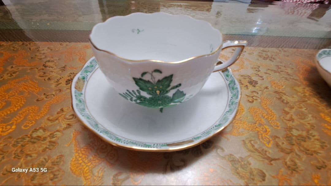 ヘレンドカップ2客とポットのセット