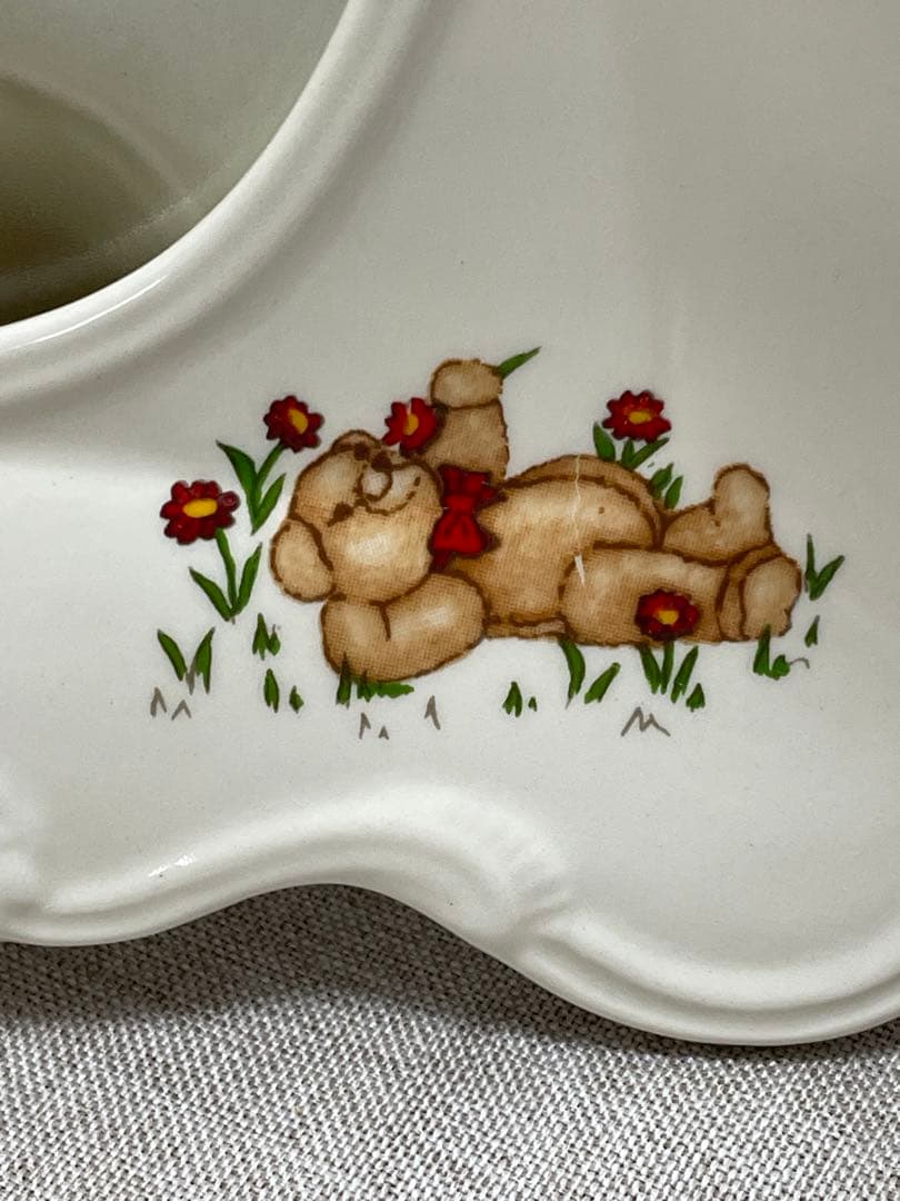 アンティーク 英国メイソンズ MASON’S テディベア陶器写真立て 新品未使用