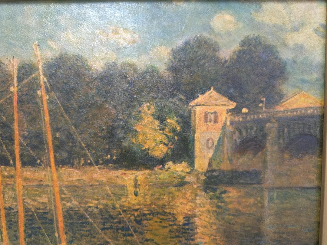 M▽モネ 絵画 レプリカ 複製画 プリキャンバス 額縁 (38302) - メルカリ