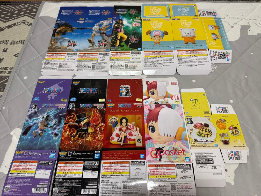 ワンピースフィギュア空箱まとめ売り