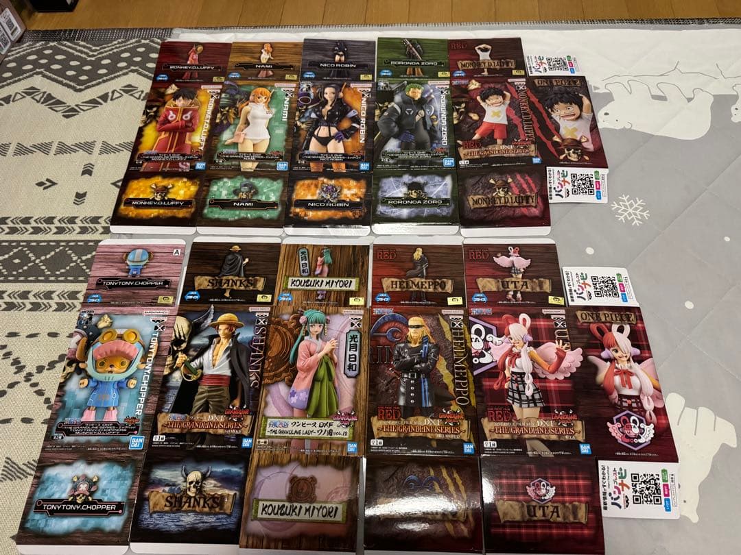 ワンピースフィギュア空箱まとめ売り