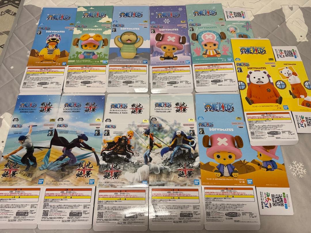 ワンピースフィギュア空箱まとめ売り