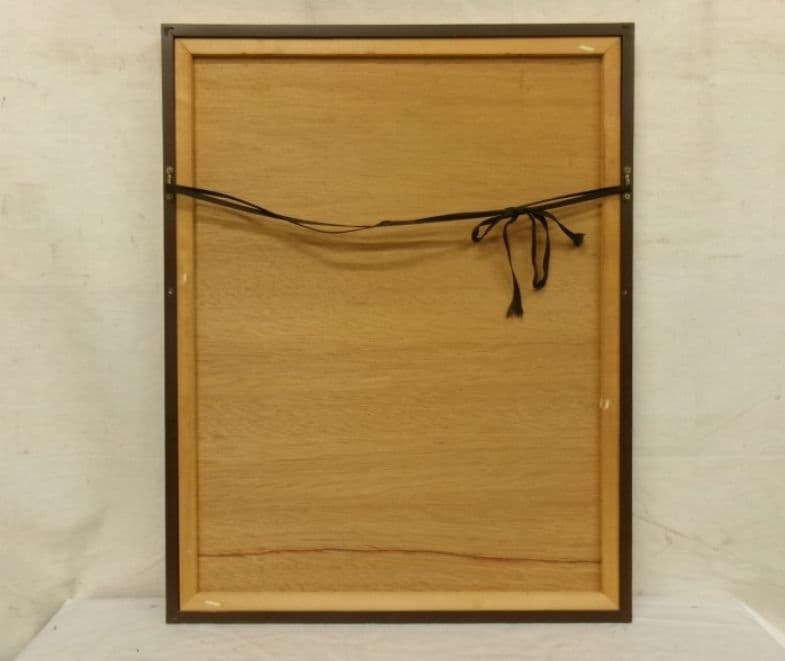 「女王陛下の興行師たちより 」TMサインあり、女性像 油彩 F4 額装