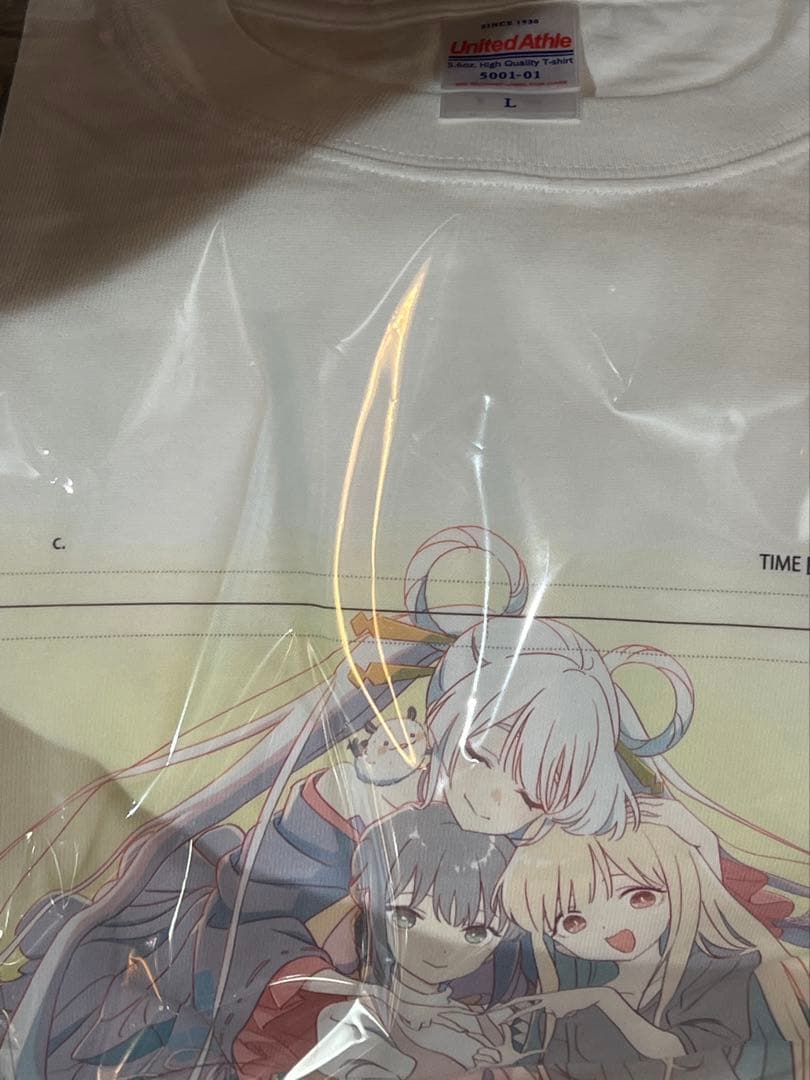 超かぐや姫 ラフ原画Tシャツ Lサイズ かぐや 酒寄彩葉 月見ヤチヨ 新品