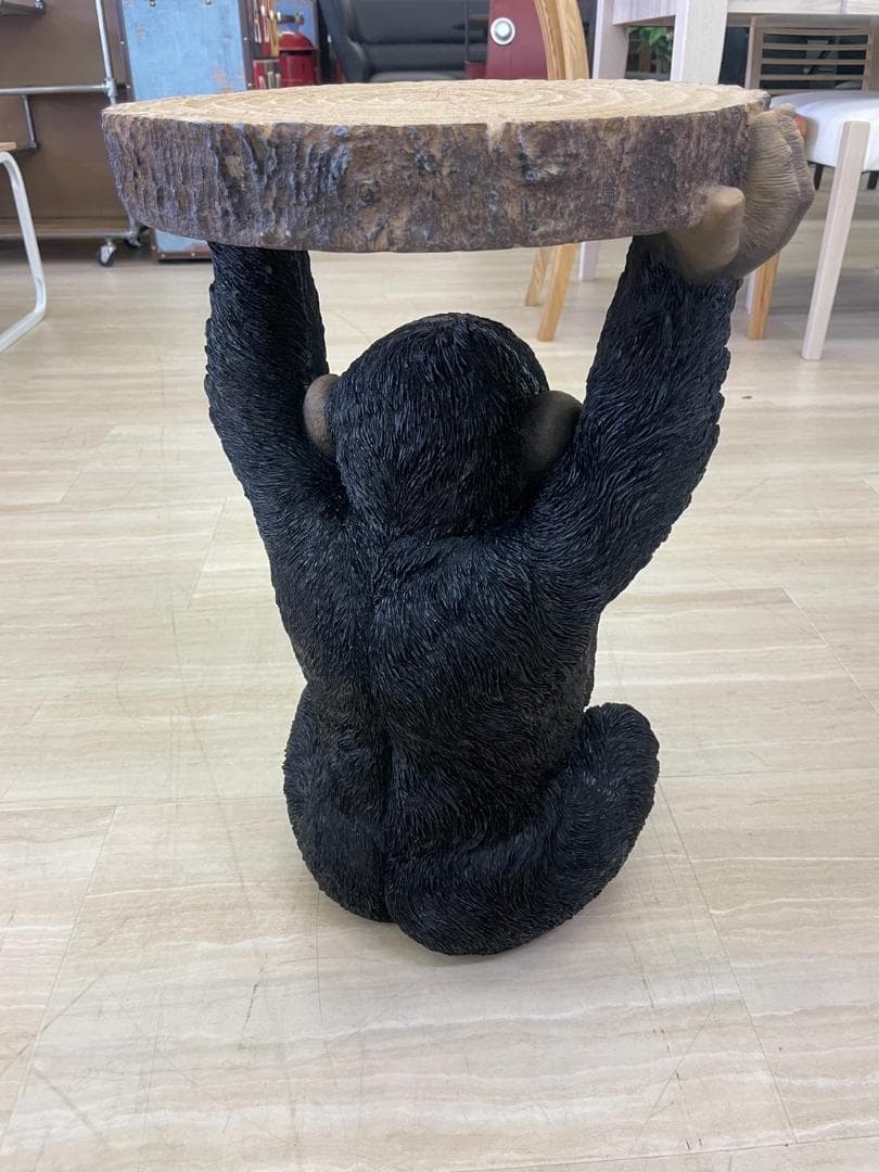 チンパンジー　サイドテーブル　ミニテーブル　アニマル　動物　ソファ　テーブル