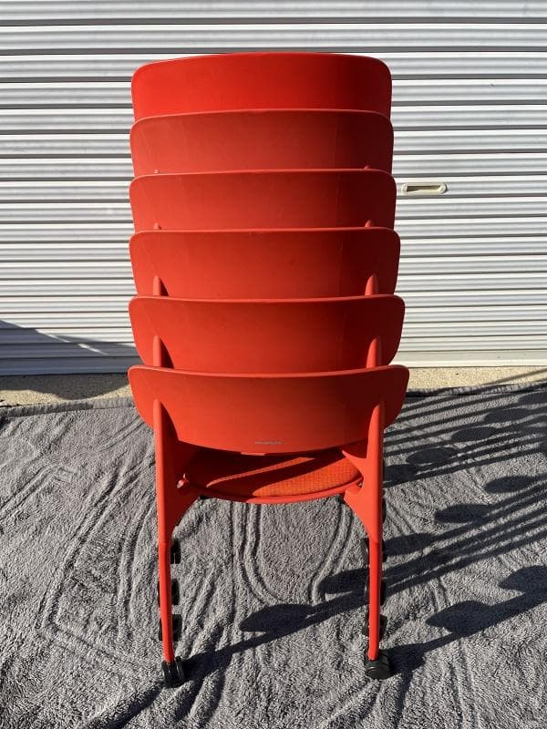 美品】オカムラ 8124RL FPE8 6脚セット 座パッド・キャスター付 - メルカリ