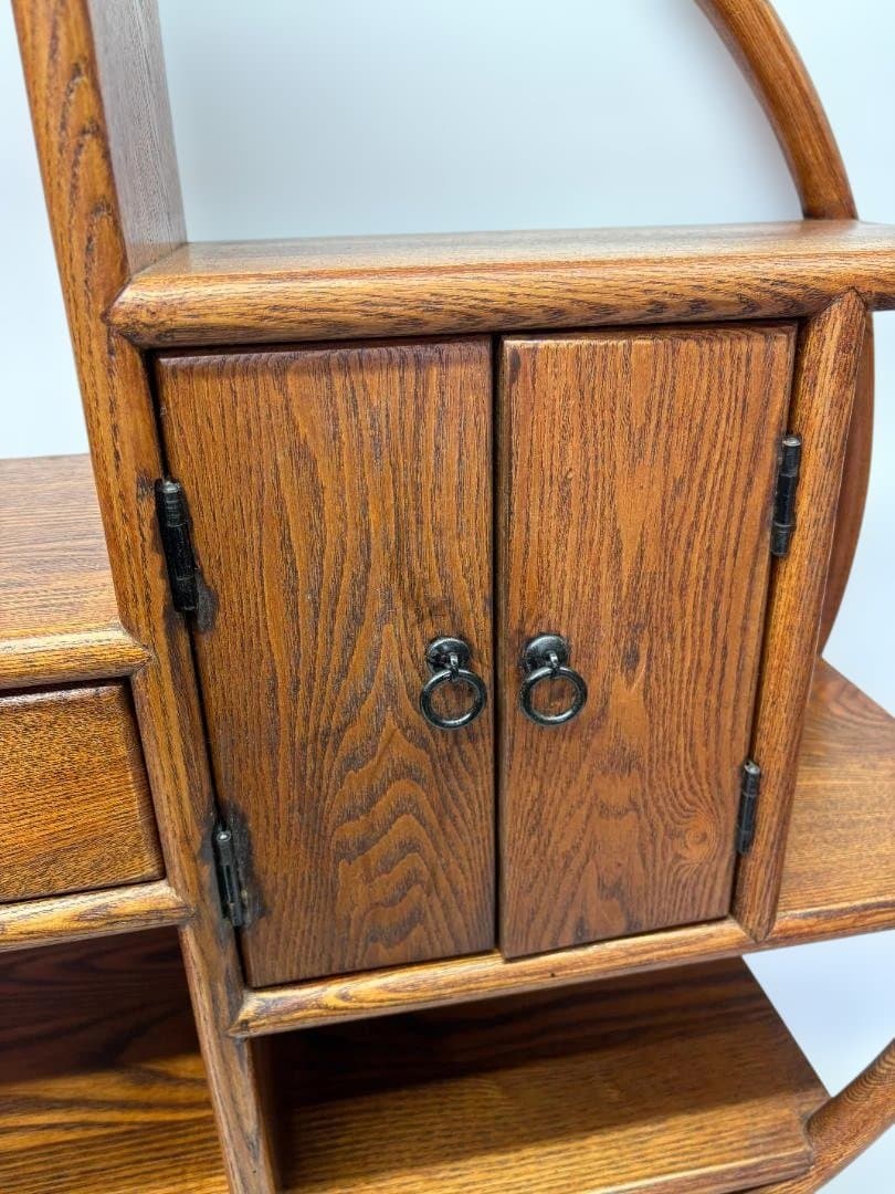 中国家具　円型　飾り棚　丸棚　シノワズリ　和風 01d108