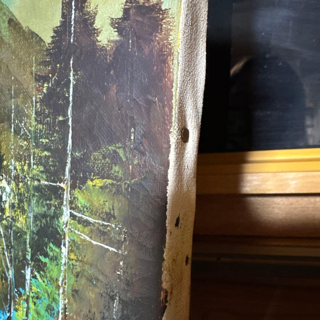 水口新一 直筆サイン入り 『穂高連峰』 F6号 油彩 額縁 ガラス - メルカリ