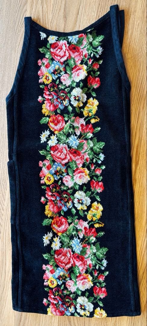 フェイラーシュニール織エプロン　花柄