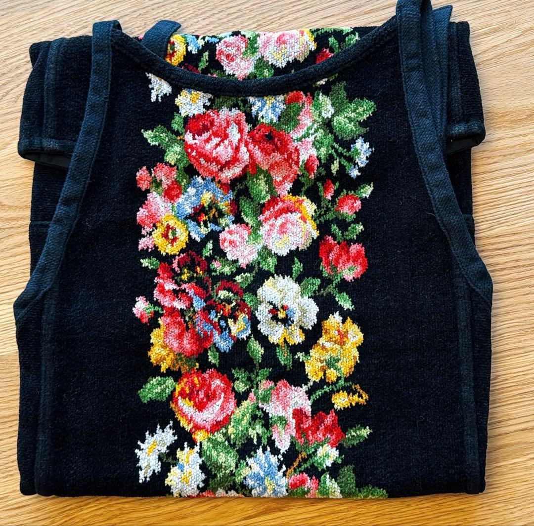 フェイラーシュニール織エプロン　花柄