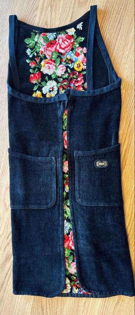 フェイラーシュニール織エプロン　花柄