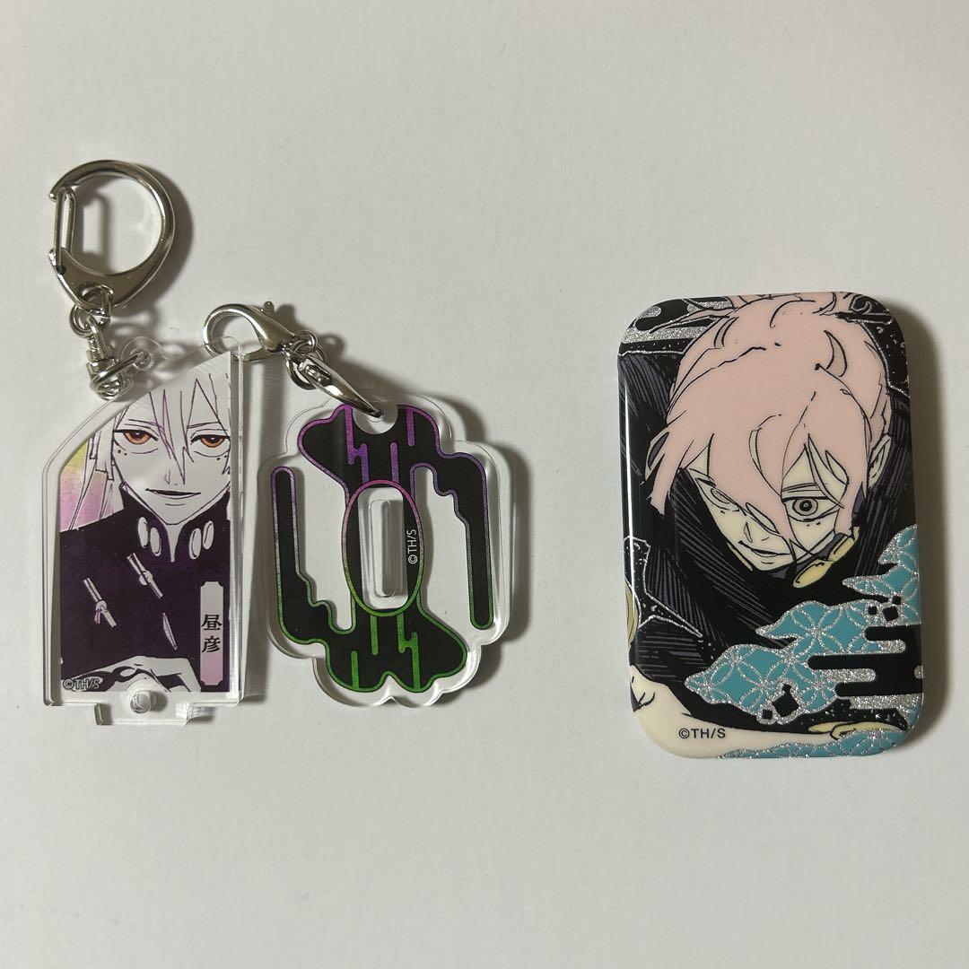 カグラバチ 昼彦 妖刀アクキー＆アクリルスタンド 蒔絵風スクエア缶