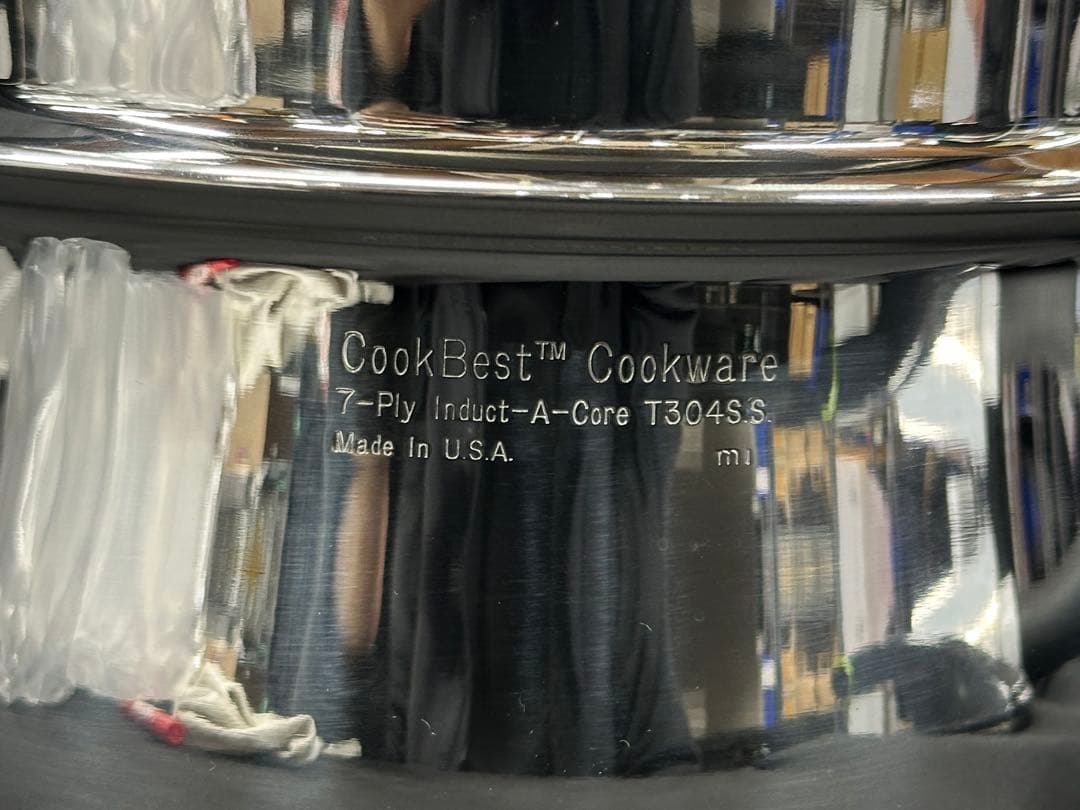 【保管品】Cook Best T304 7-Ply 片手鍋　2段　19cm