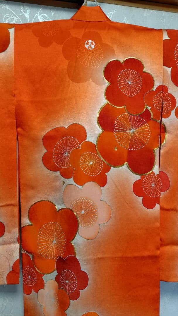 RK572子供着物3歳前後用非常に綺麗美品着丈97センチ裄丈46センチ