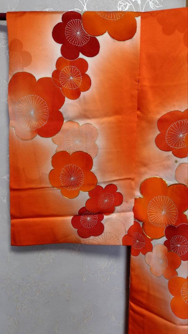 RK572子供着物3歳前後用非常に綺麗美品着丈97センチ裄丈46センチ