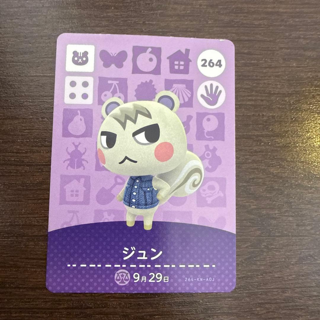 ジュン amiiboカード 264 あつまれどうぶつの森 あつ森 傷あり - メルカリ