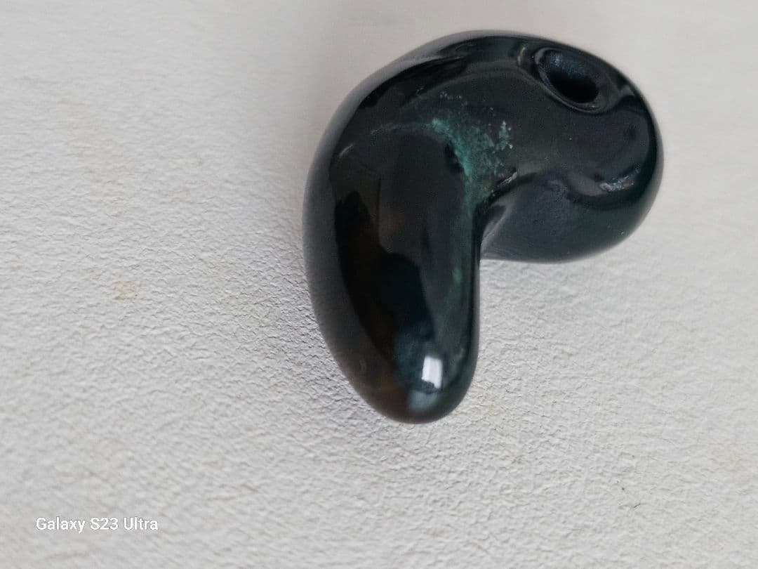 出雲瑪瑙　碧玉勾玉２６mm　伝統工芸士作品 碧玉証明書付き