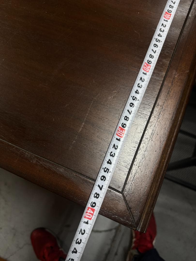 【miumiu】木製ダークブラウンデスク 3引き出し　165