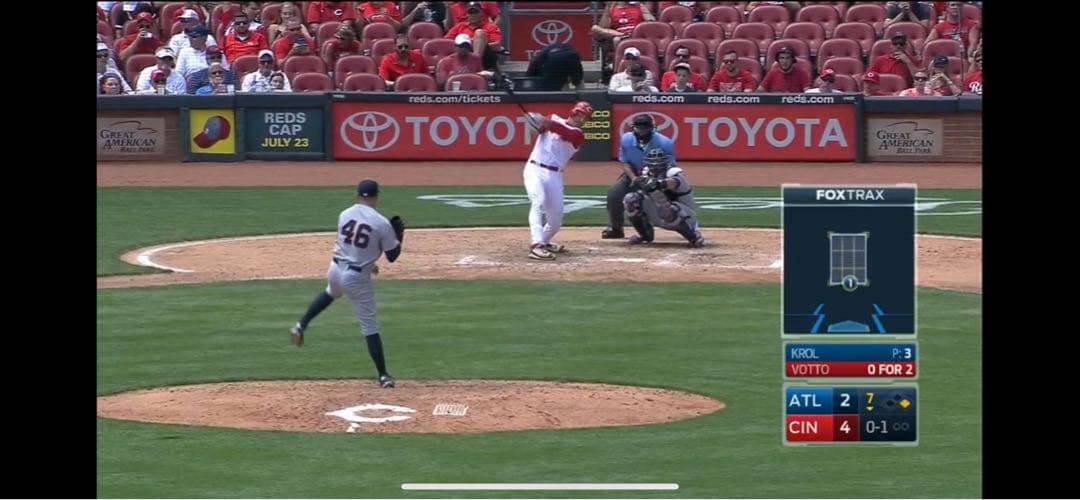 Joey Votto 2016年ゲーム実使用ホームパンツ　7回裏にホームラン