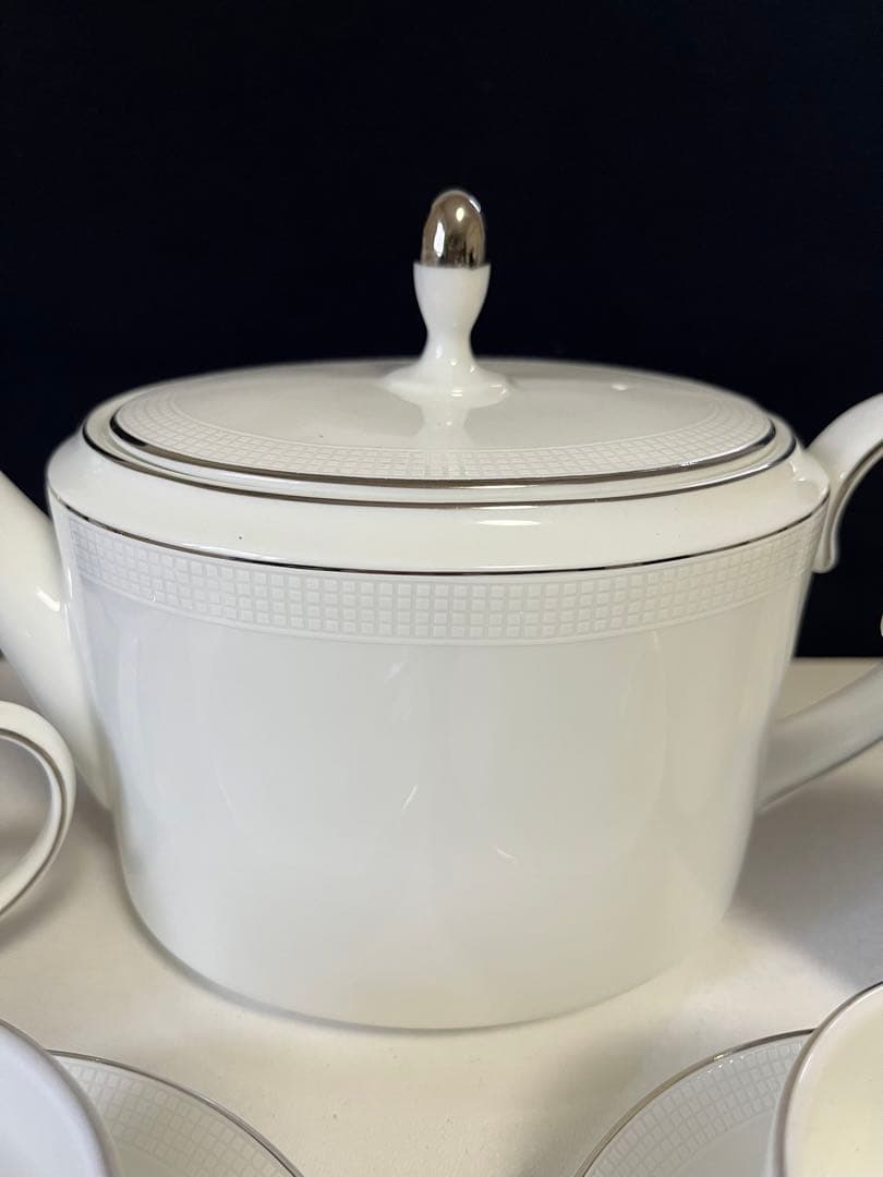 ウェッジウッド　ヴェラウォン  ポットセット　Blanc Sur Blanc