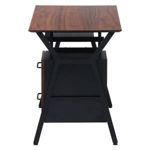 パソコンデスク ワークデスク 約幅100×奥行54×高さ72cm ブラウン