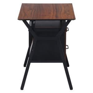 パソコンデスク ワークデスク 約幅100×奥行54×高さ72cm ブラウン