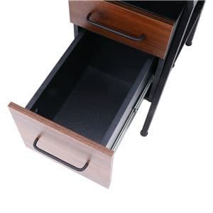 パソコンデスク ワークデスク 約幅100×奥行54×高さ72cm ブラウン