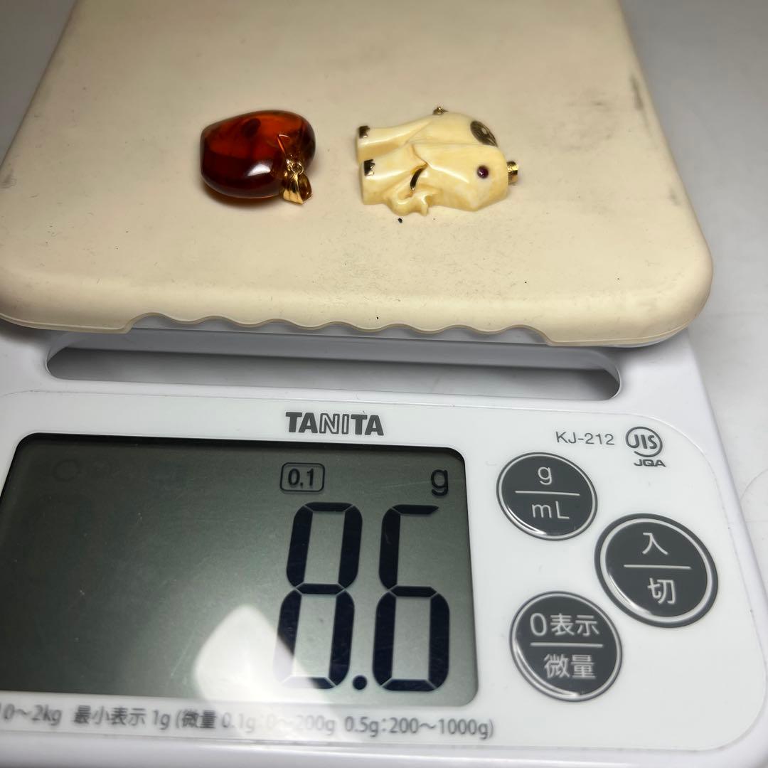 K18 585 K14刻印ネックレストップ2点 8.6g 東さ8-0131☆2F