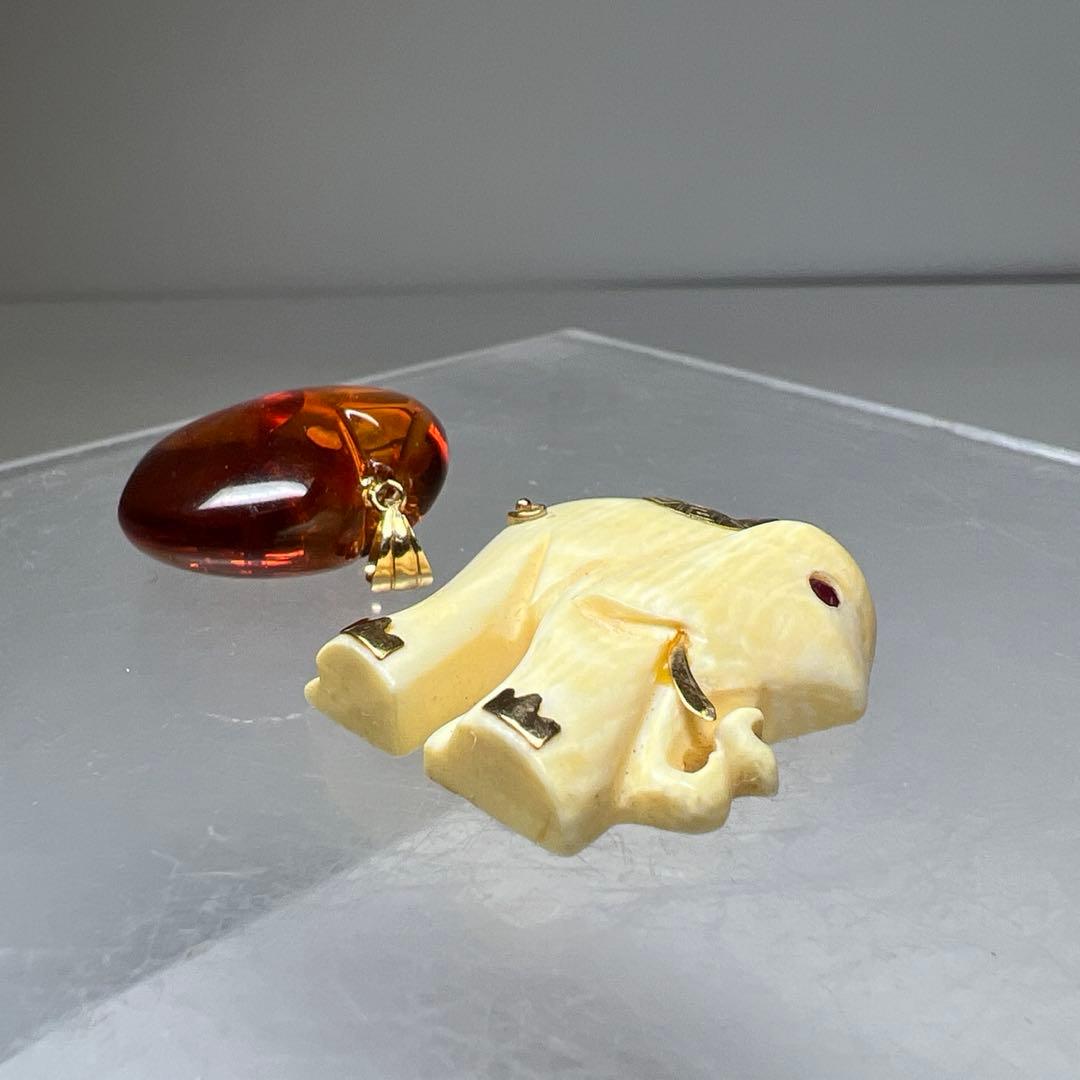 K18 585 K14刻印ネックレストップ2点 8.6g 東さ8-0131☆2F