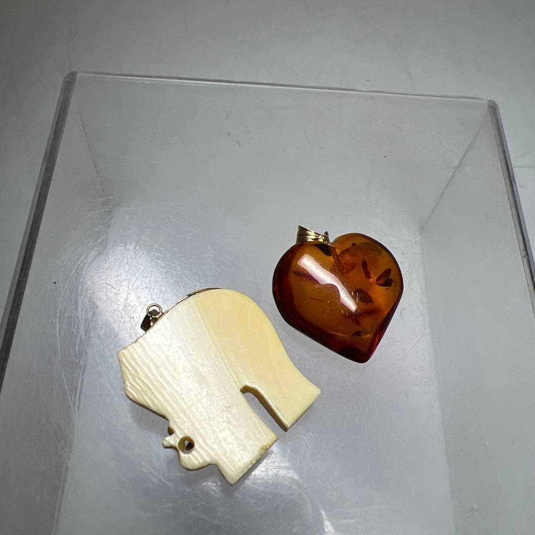 K18 585 K14刻印ネックレストップ2点 8.6g 東さ8-0131☆2F