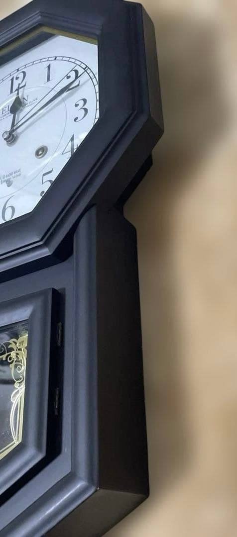 【超希少‼︎】エルジンELGIN 電波掛け時計　メロディ　からくり時計　振り子時計